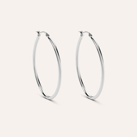 Orecchini A Cerchio Moonlight Acciaio - Orecchini a Cerchio Donna | Stroili