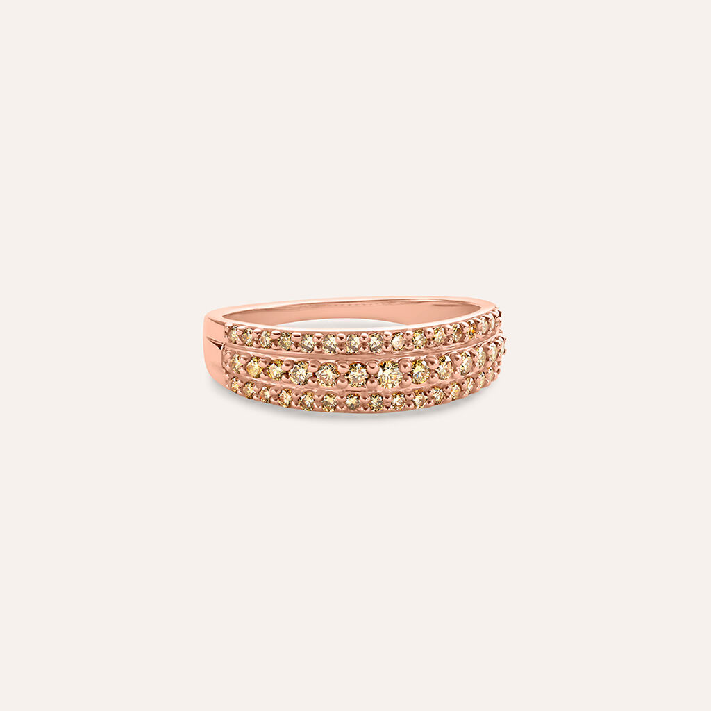 Anello Fascia Sophia Oro Rosa Diamante - Anelli con Pietre Donna | Stroili