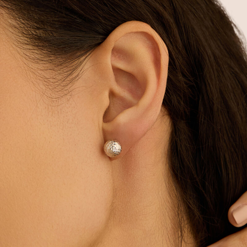 Orecchini Lobo Golden Lover Oro Bianco - Orecchini a Lobo Donna | Stroili