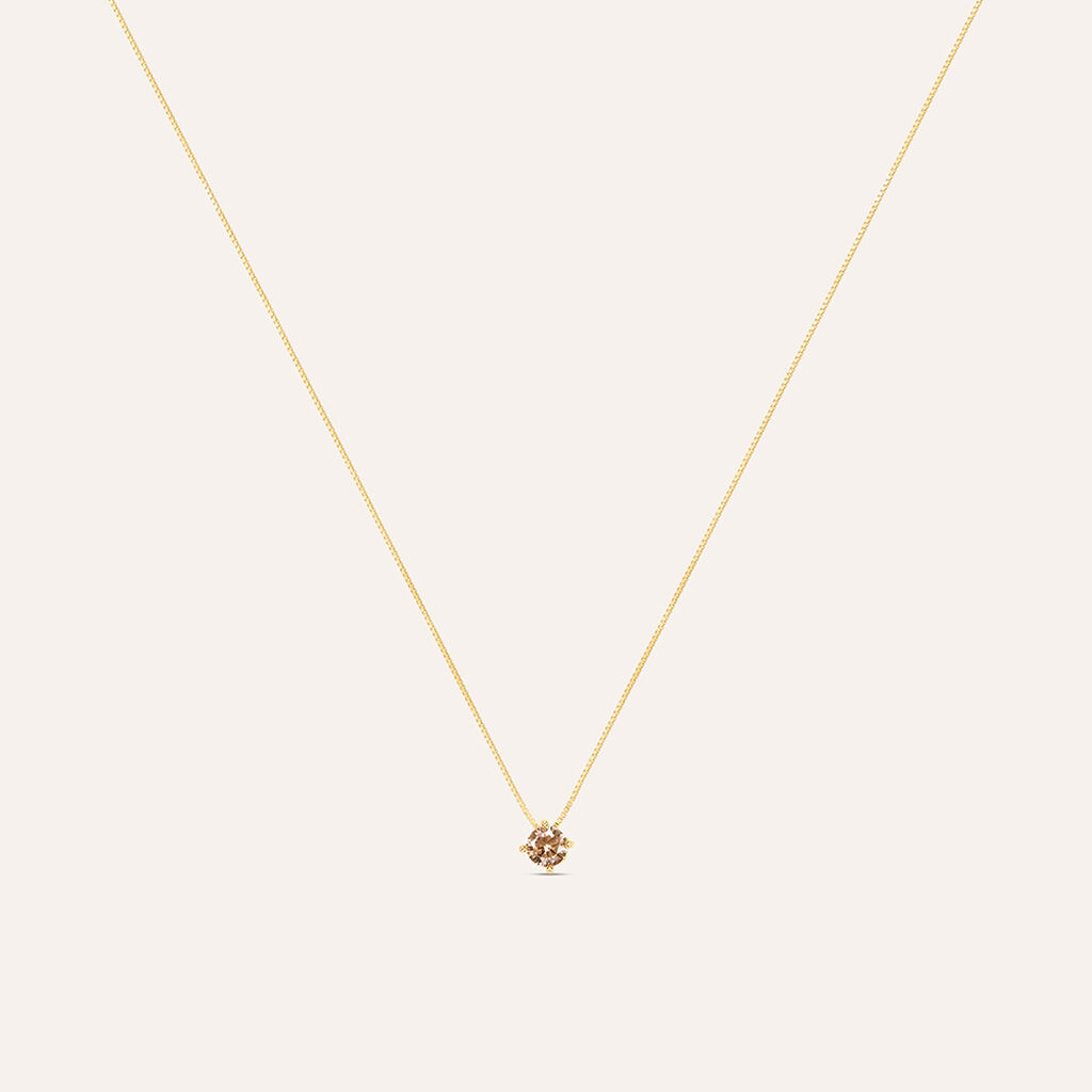 Collana Punto Luce Silver Rainbow Argento Rosa Cubic Zirconia