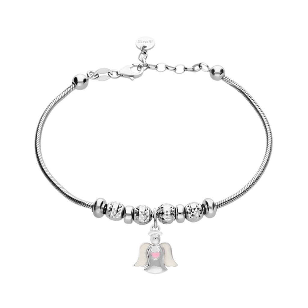 Charm in argento e smalto angioletto - Charms Donna | Stroili