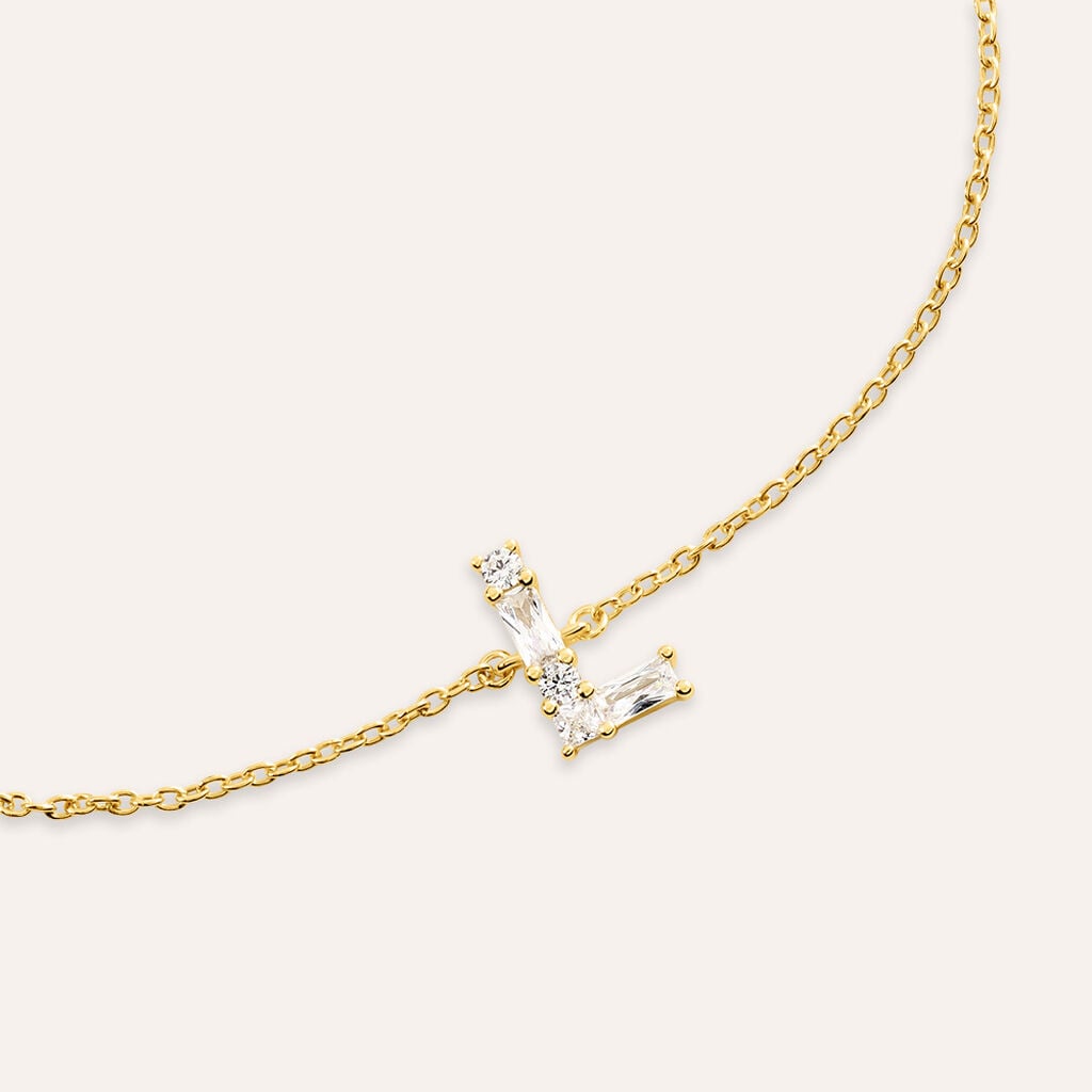 Bracciale Silver Glow Argento Dorato Cubic Zirconia