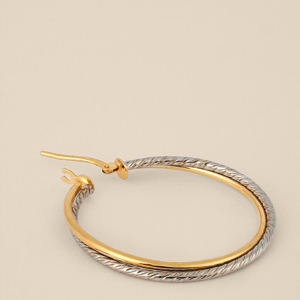 Orecchini A Cerchio Toujours Oro Bicolore - Orecchini a Cerchio Donna | Stroili