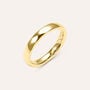 Fede Comoda Leggera Squadrata 3 mm Oro Giallo