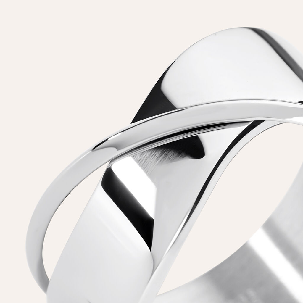 Anello Fascia Moonlight Acciaio