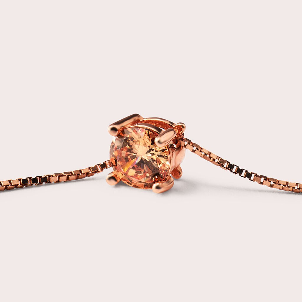 Collana Punto Luce Silver Rainbow Argento Rosa Cubic Zirconia - Collane Punto Luce Donna | Stroili