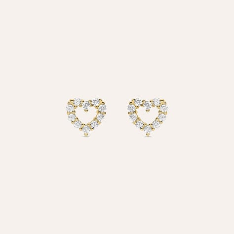 Orecchini Lobo Bon Ton Oro Giallo Cubic Zirconia - Orecchini a Lobo Donna | Stroili