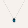 Collana Punto Luce Amélie Oro Bianco Topazio Cubic Zirconia