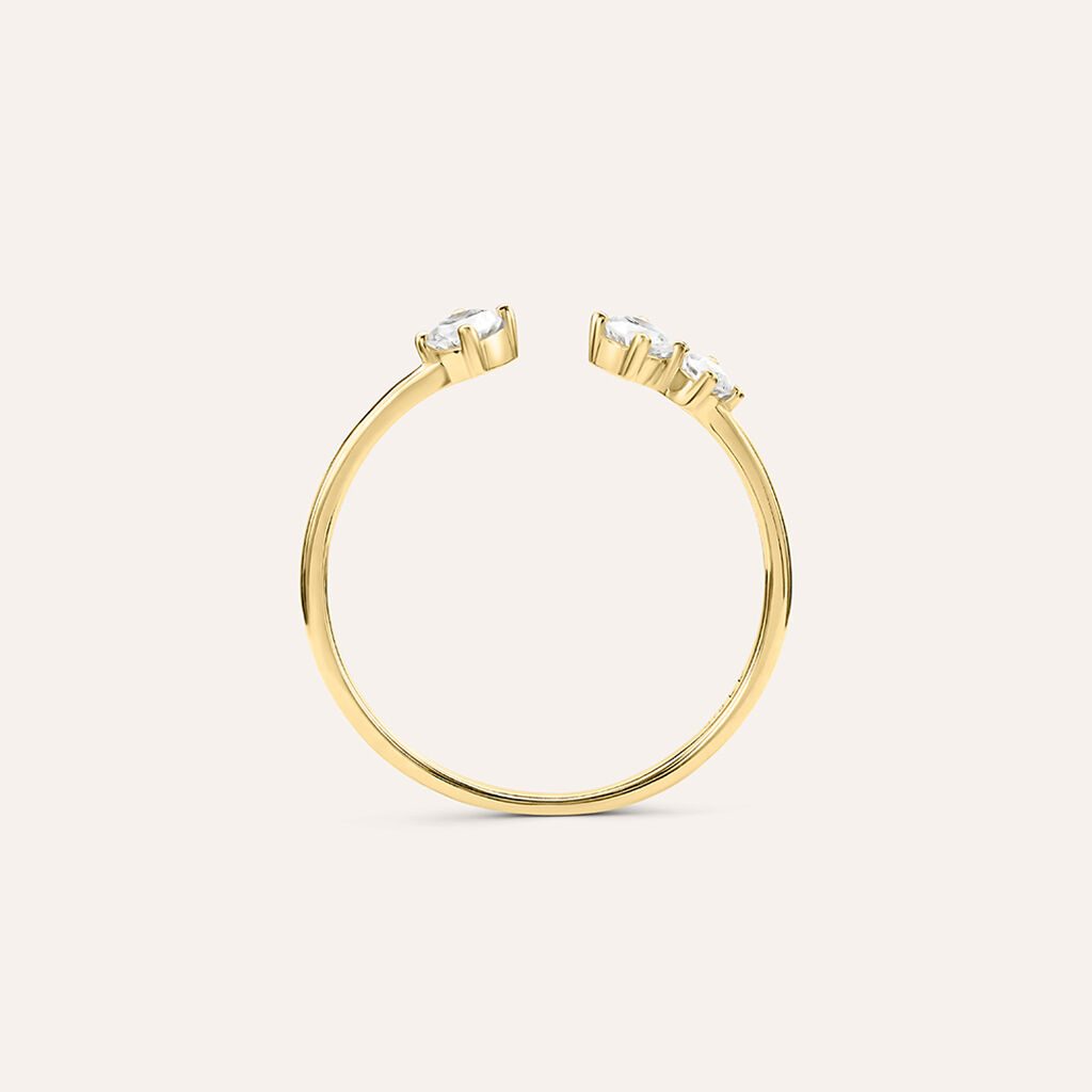Anello Trilogy Diamade Glam Oro Giallo Diamante Lab-Grown - Anelli con Pietre Donna | Stroili