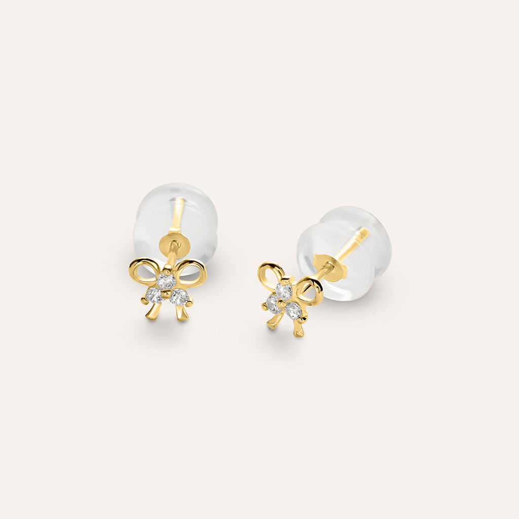 Orecchini Lobo Bon Ton Oro Giallo Cubic Zirconia - Orecchini a Lobo Donna | Stroili