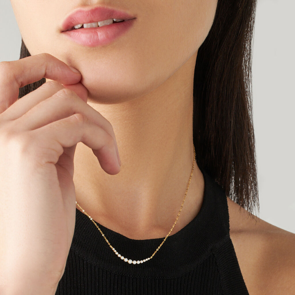 Collana Claire Oro Giallo Cubic Zirconia - Collane Donna | Stroili