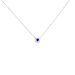 Collana Punto Luce Elizabeth Crown Oro Bianco Zaffiro Diamante - Collane Punto Luce Donna | Stroili
