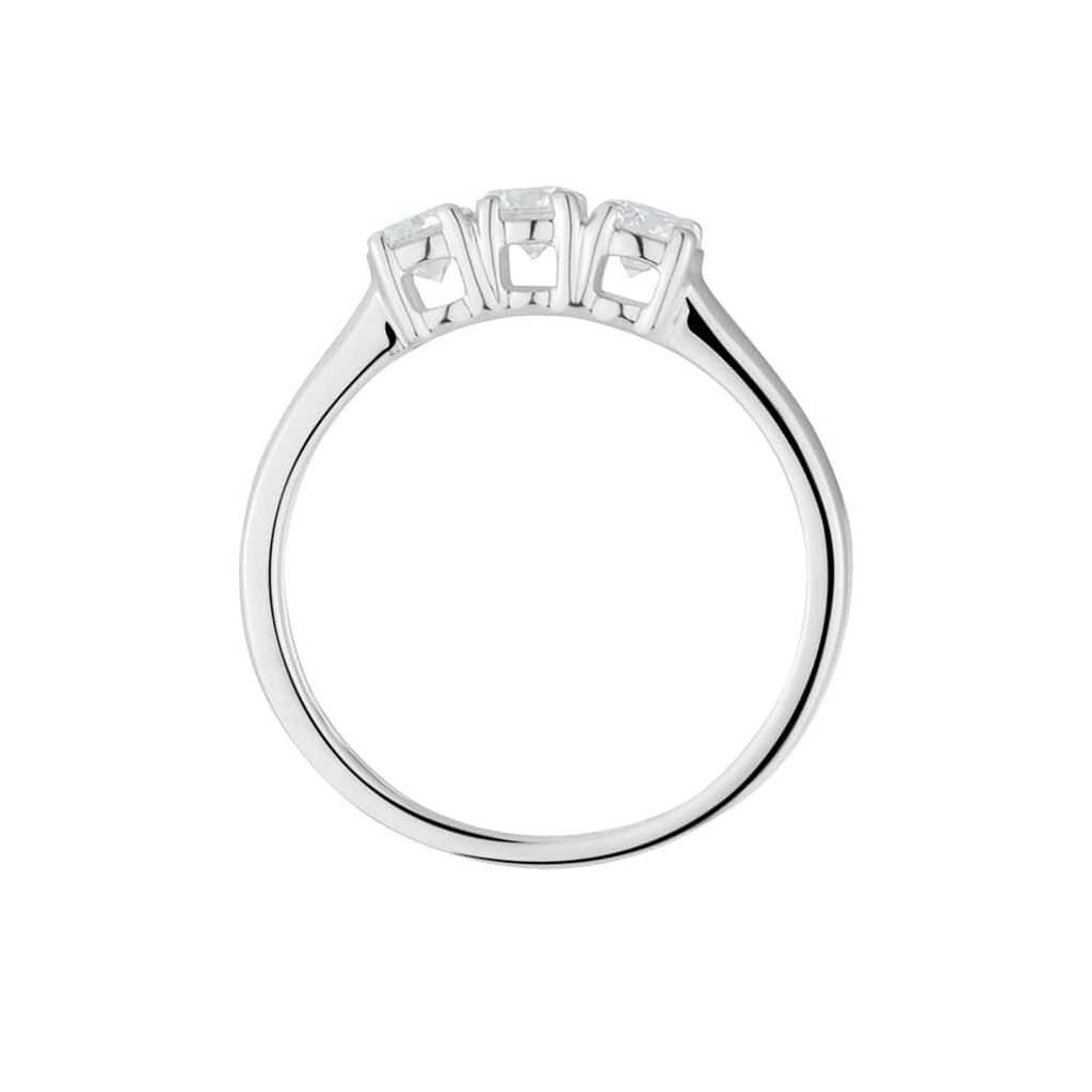 Anello Trilogy Diamade Oro Bianco Diamante Lab-Grown - Anelli con Pietre Donna | Stroili