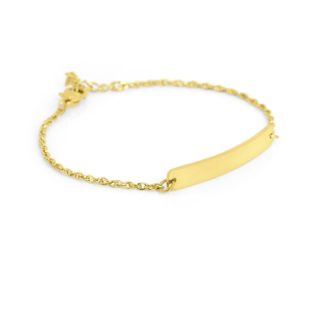 Bracciale Con Targhetta Lady Code Acciaio Dorato - Bracciali con Incisione Donna | Stroili