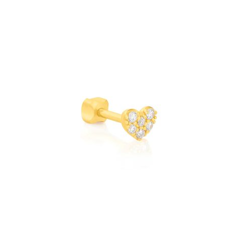 Piercing Orecchio Tragus Helix Conch Bon Ton Oro Giallo Cubic Zirconia - Piercing Orecchio Donna | Stroili