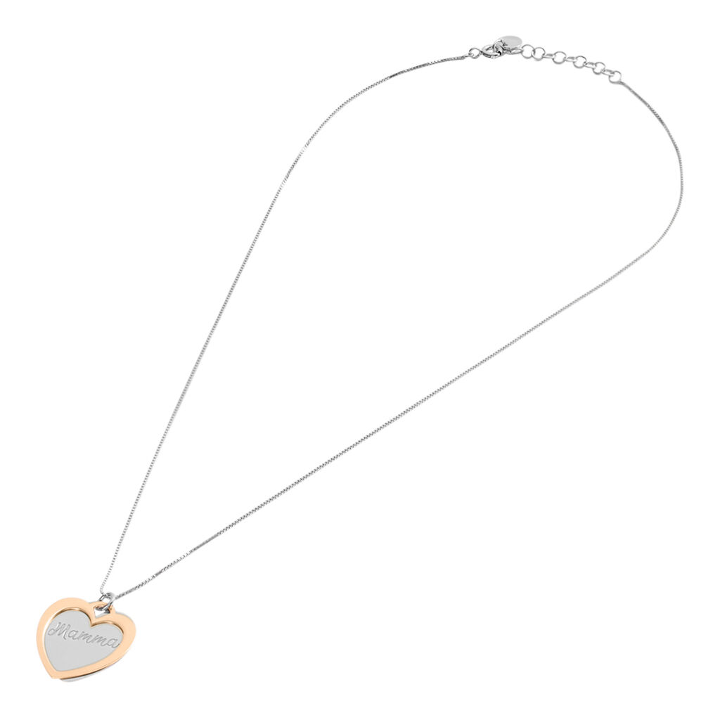Collana Silver Collection Argento Bicolore Bianco / Rosa - Collane Donna | Stroili