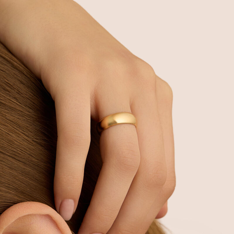 Fede Mantovana Leggera 6 mm Oro Giallo - Anelli con Incisione Unisex | Stroili