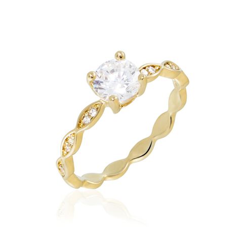 Anello Golden Dream Placcato Oro Giallo Cubic Zirconia - Anelli con Pietre Donna | Stroili