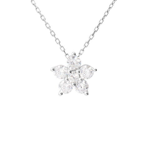 Collana Claire Oro Bianco Cubic Zirconia - Collane Donna | Stroili