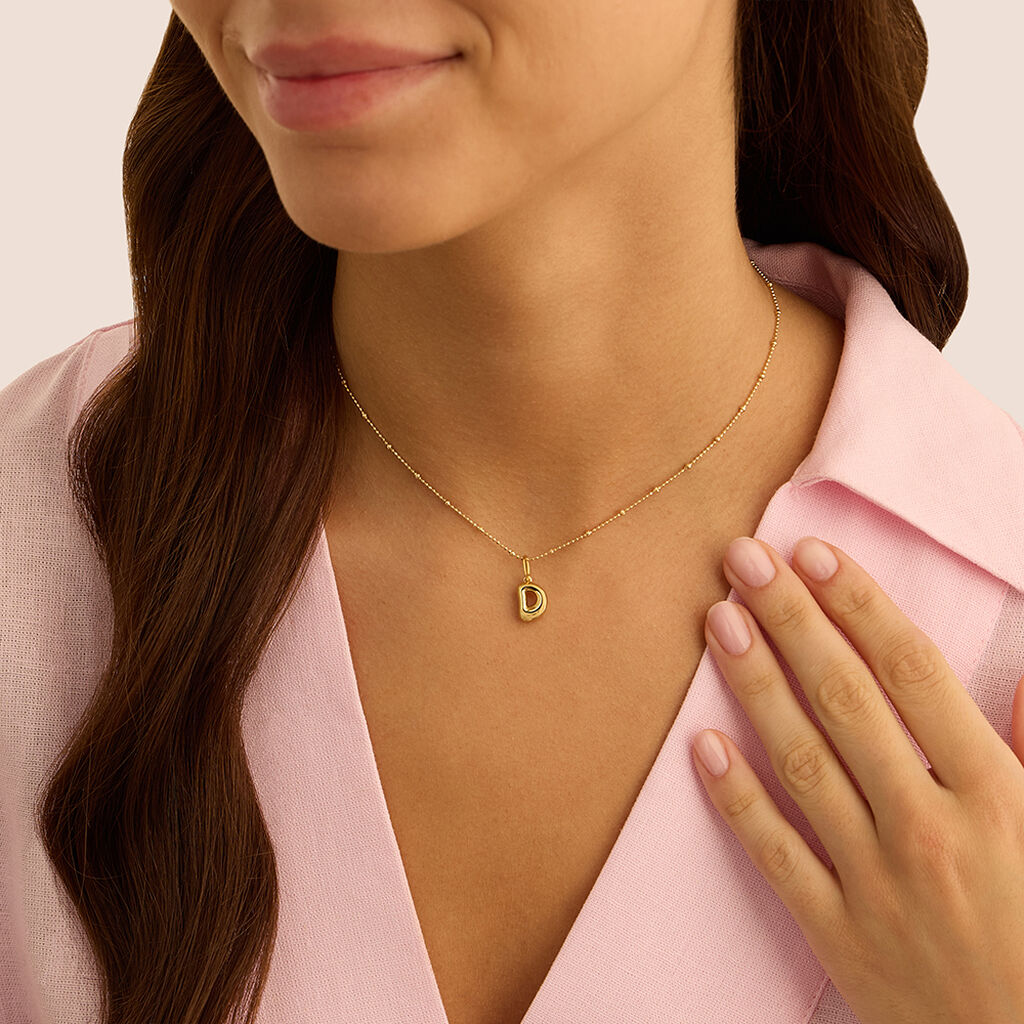 Pendente Love Beats Argento Dorato