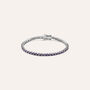 Bracciale Tennis Silver Rainbow Argento Rodiato Cubic Zirconia