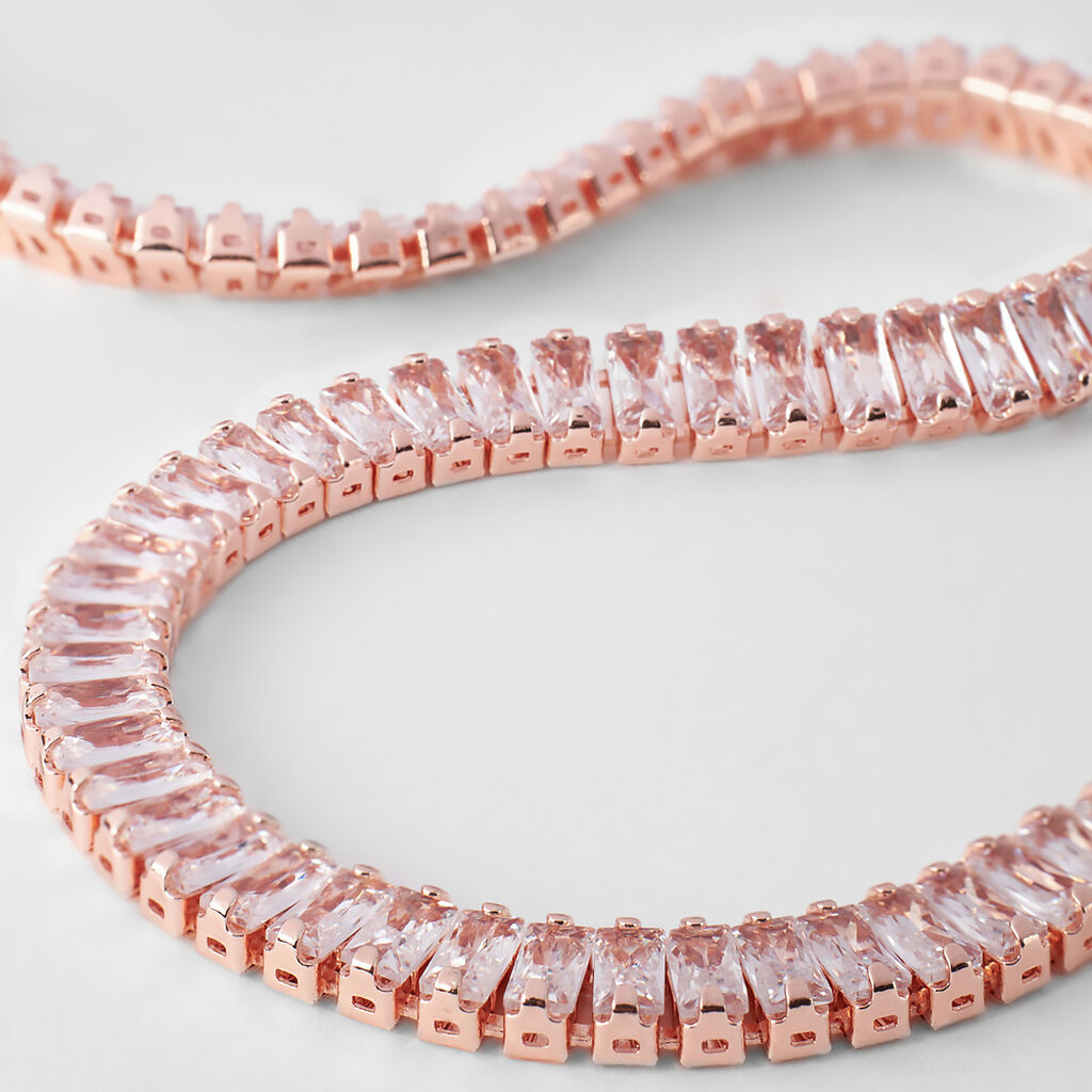 Collana Tennis Romantic Shine Metallo Cristallo