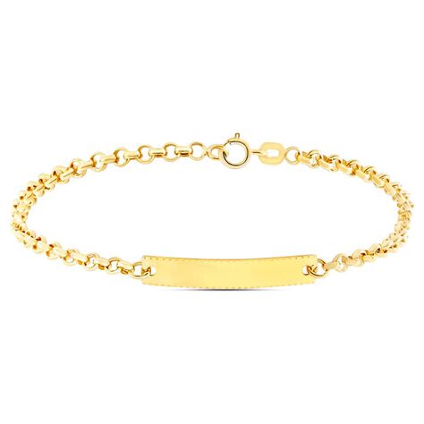 Bracciale Con Targhetta Holy Oro Giallo - Bracciali con Incisione Bambino | Stroili