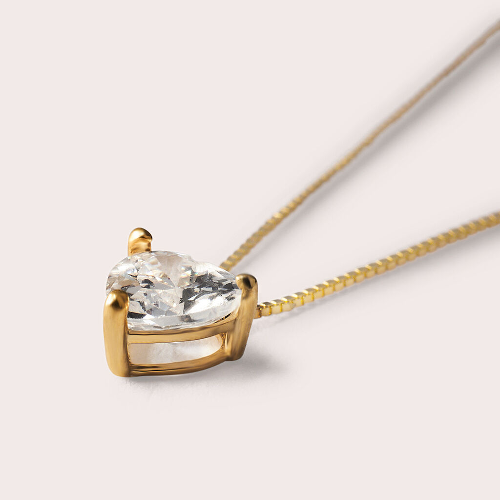 Collana Punto Luce Claire Oro Giallo Cubic Zirconia - Collane Punto Luce Donna | Stroili