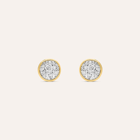 Orecchini Lobo Christelle Oro Giallo Cristallo - Orecchini a Lobo Donna | Stroili