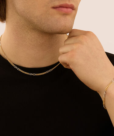 Bracciale Catena L'homme Or Oro Bicolore
