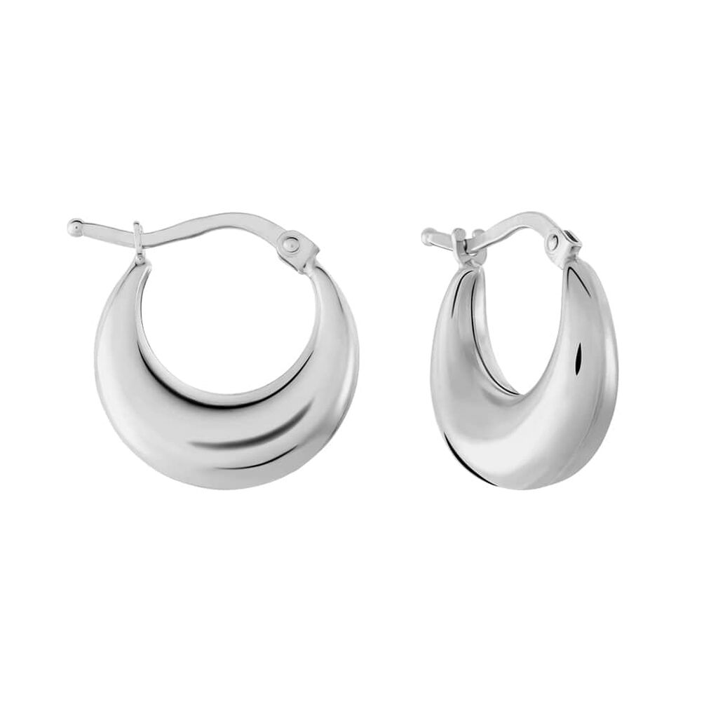 Orecchini A Cerchio Silver Collection Argento Rodiato - Orecchini a Cerchio Donna | Stroili