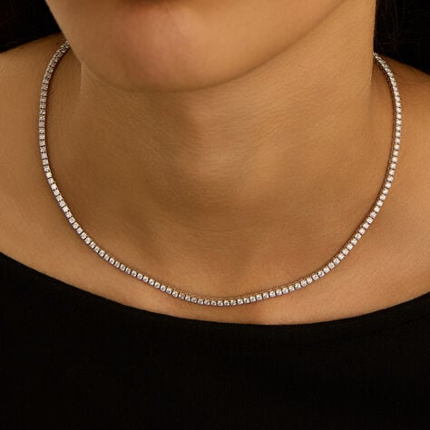 Collana Tennis Firmamenti Oro Bianco Diamante - Collane Tennis Donna | Stroili