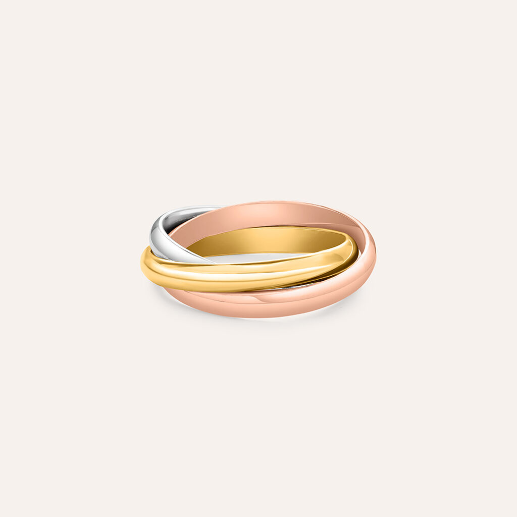 Anello Fedina Silver Collection Argento Tricolore - Fedine Unisex | Stroili