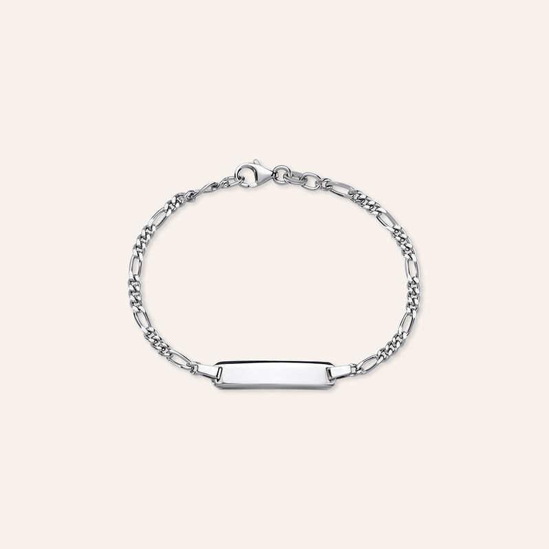 Bracciale Con Targhetta Silver Baby Argento Rodiato - Bracciali con Incisione Bambino | Stroili