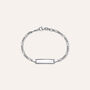 Bracciale Con Targhetta Silver Baby Argento Rodiato