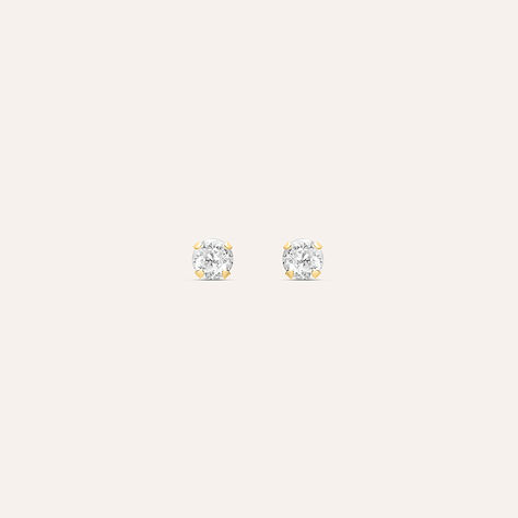 Orecchini Lobo Punto Luce Bon Ton Oro Giallo Cubic Zirconia - Orecchini a Lobo Donna | Stroili