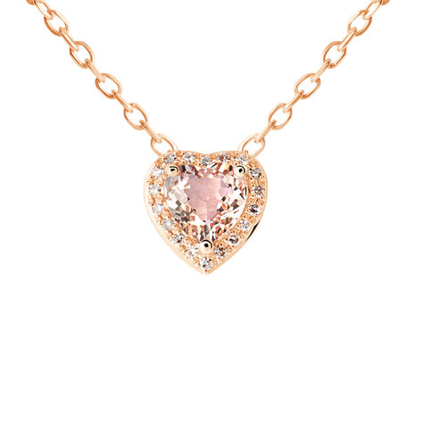 Collana Jasmine Oro Rosa Morganite Diamante - Collane Donna | Stroili