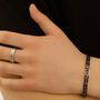 Anello Fascia Man Code Acciaio Cubic Zirconia
