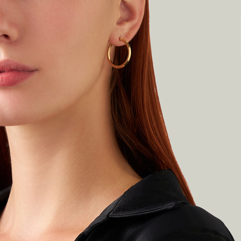 Orecchini A Cerchio Toujours Oro Giallo - Orecchini a Cerchio Donna | Stroili