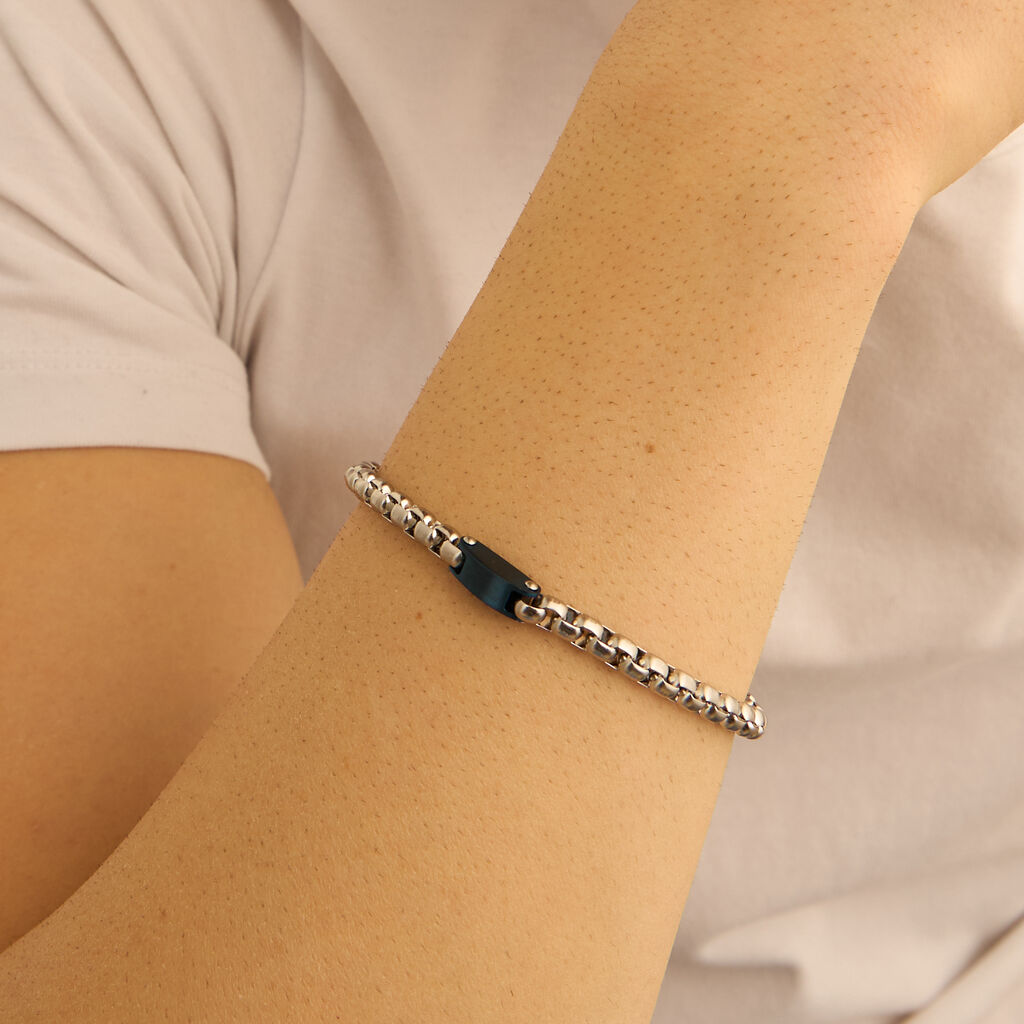 Bracciale Man Code Acciaio Bicolore