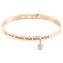 Bangle Sunrise Acciaio Rosa Cristallo