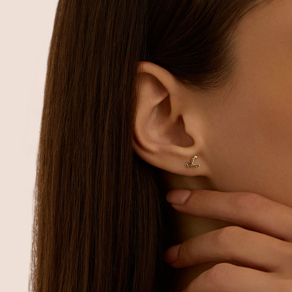 Mono Orecchino Lobo Bon Ton Oro Giallo