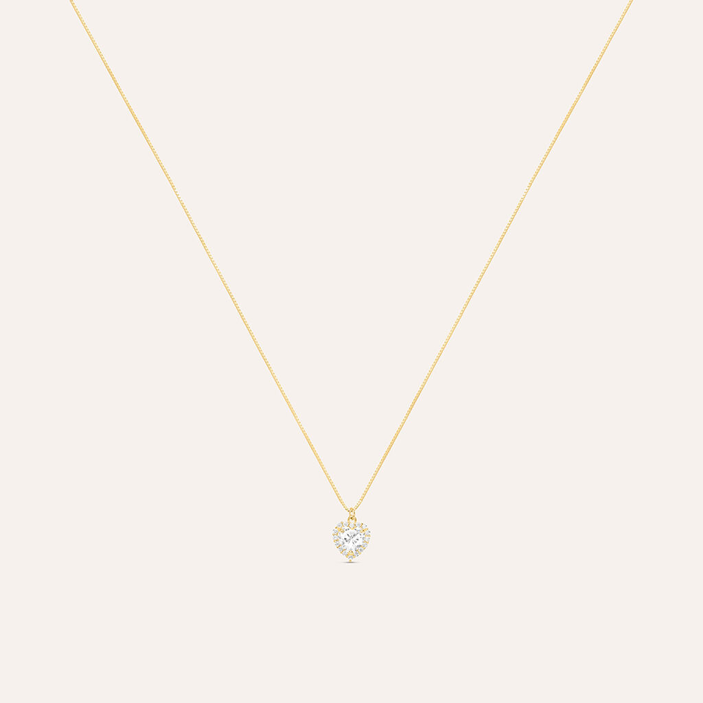 Collana Punto Luce Claire Oro Giallo Cubic Zirconia