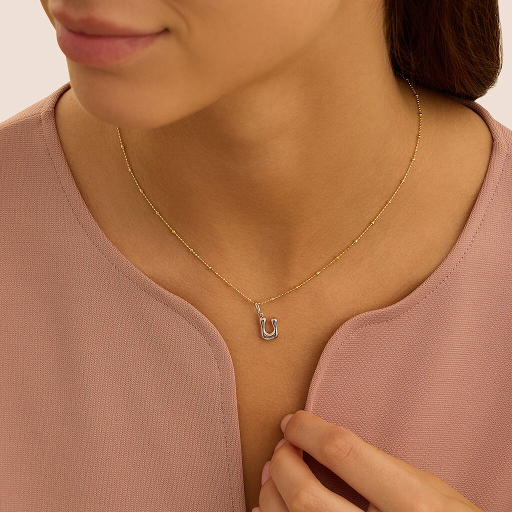 Pendente Love Beats Argento Rodiato