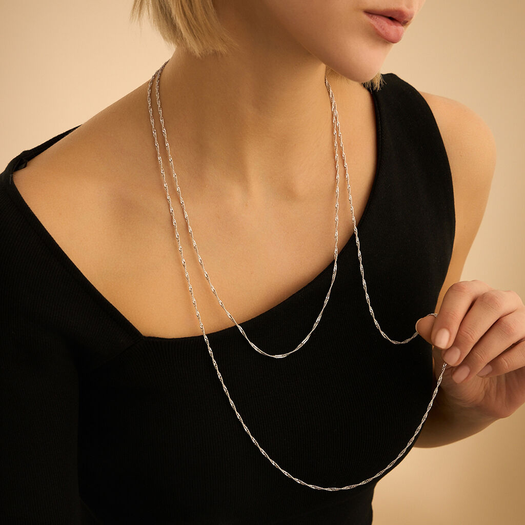 Catenina Silver Collection Argento Rodiato - Collane Catena Donna | Stroili