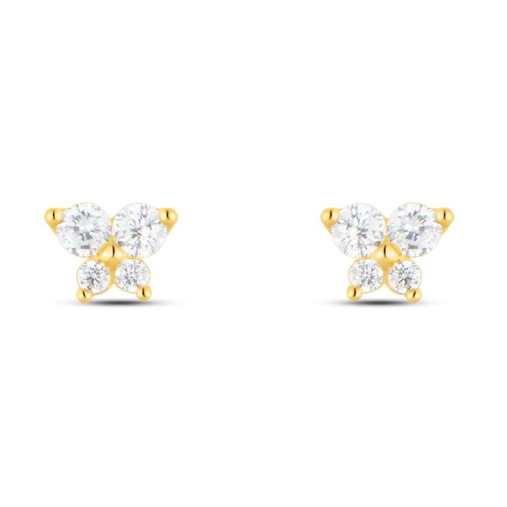 Orecchini Lobo Bon Ton Oro Giallo Cubic Zirconia - Orecchini a Lobo Donna | Stroili