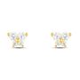 Orecchini Lobo Bon Ton Oro Giallo Cubic Zirconia
