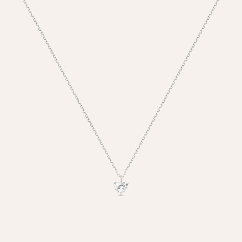 Collana Punto Luce Diamade Oro Bianco Diamante Lab-Grown - Collane Punto Luce Donna | Stroili