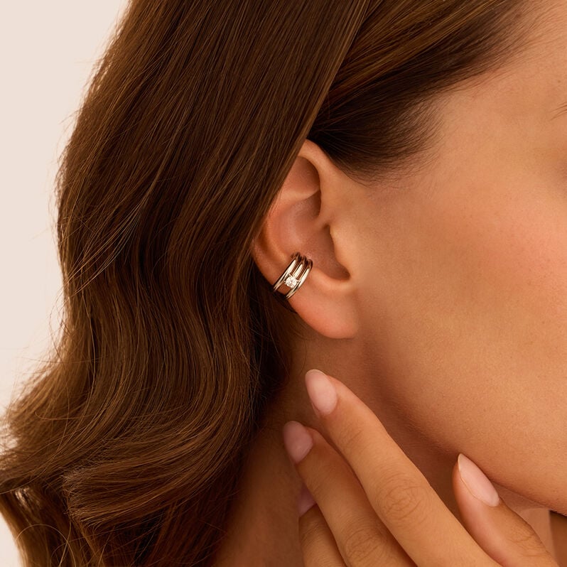 Ear Cuff Moonlight Acciaio Cubic Zirconia - Ear Cuff Donna | Stroili