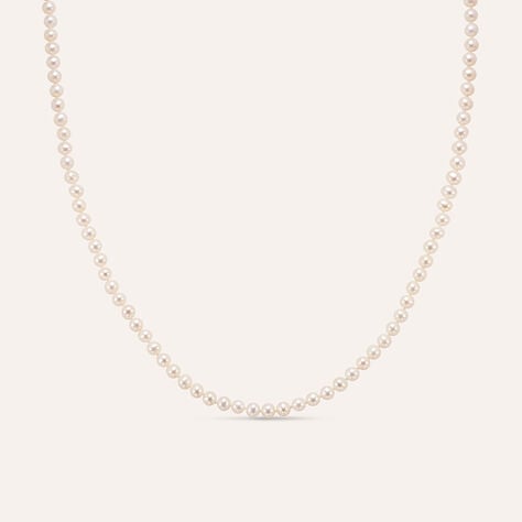 Collana Gabrielle Oro Bianco Perla D'Acqua Dolce - Collane Donna | Stroili